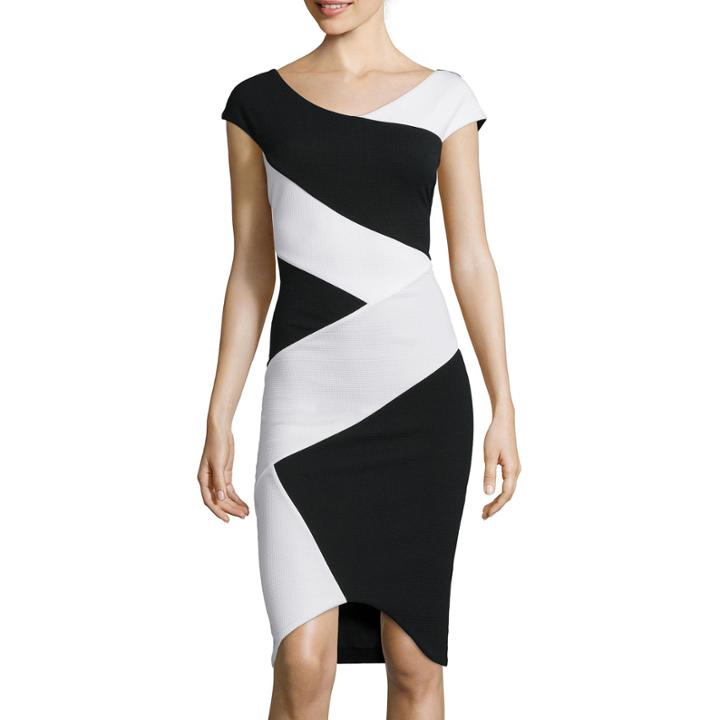 Fifth & Park Colorblock Bodycon Dress