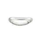 Personally Stackable Sterling Silver Smooth Wave Ring