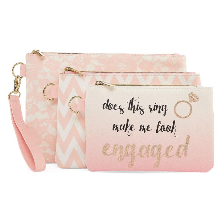 Bride To Be 3pc Pouch Set