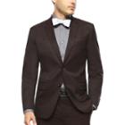 Jf J. Ferrar Burgundy Twill Suit Jacket - Slim Fit