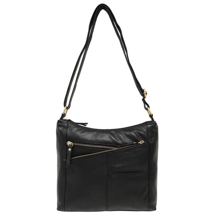 East 5th Cross Zip Leather Hobo Bag