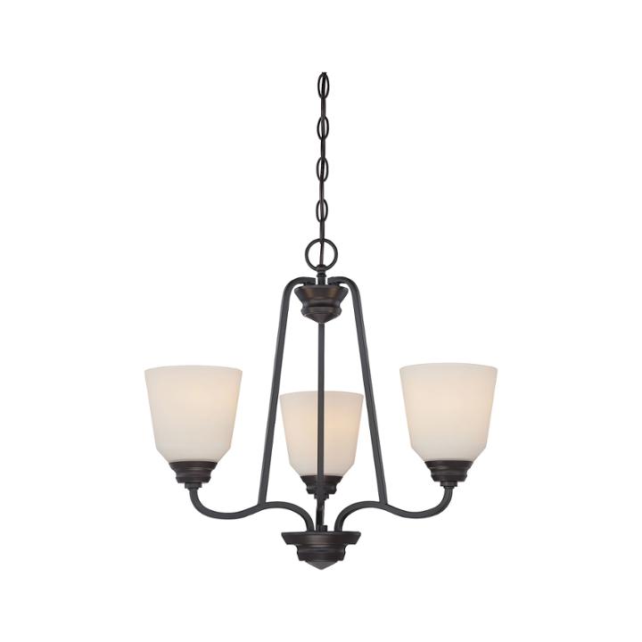 Filament Design 3-light Mahogany Bronze Chandelier