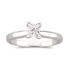 Ct. Princess Certified Diamond Solitaire Ring