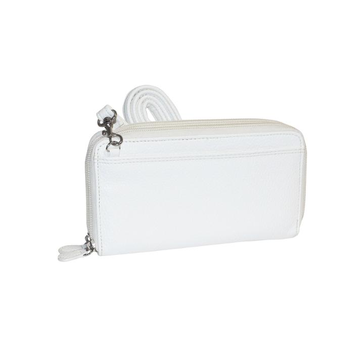 Buxton Double Zip Organizer Crossbody Wallet