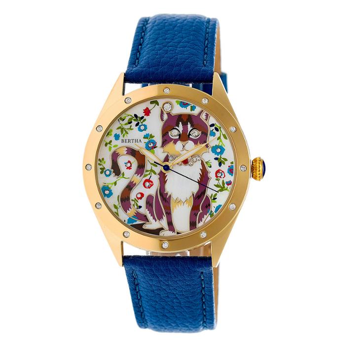 Bertha Womens Blue Strap Watch-bthbr6105