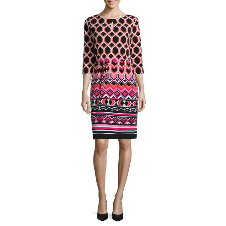 Liz Claiborne 3/4 Sleeve Shift Dress