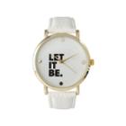 Olivia Pratt Women's 'let It Be' Dial White Leather Watch 14720