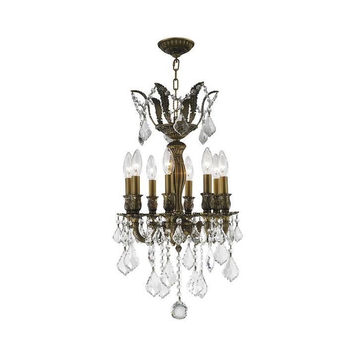 Versailles Collection 8 Light Mini Clear Crystal Chandelier