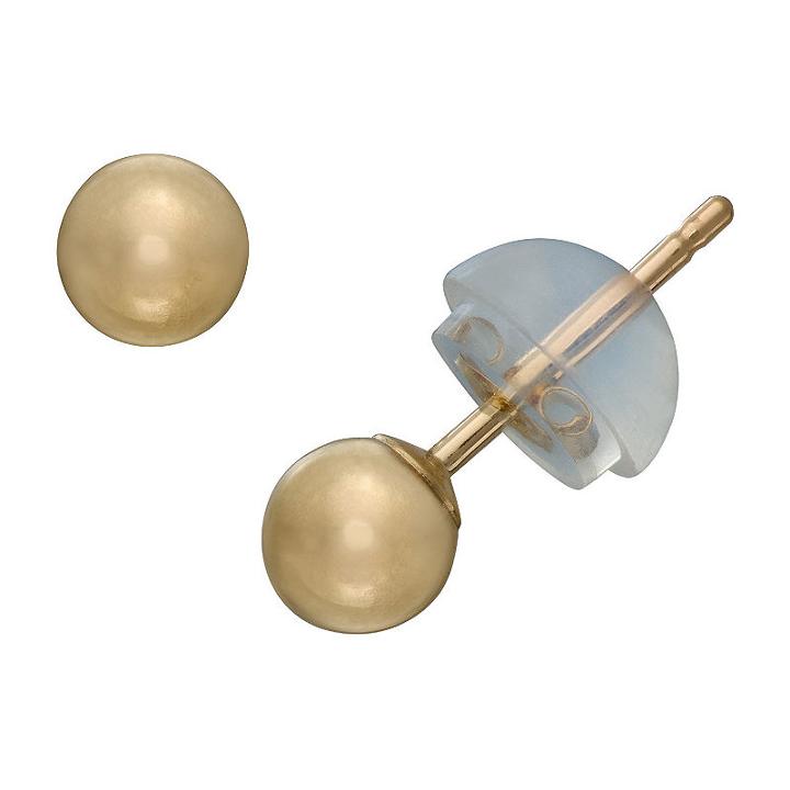 14k Gold 4mm Stud Earrings