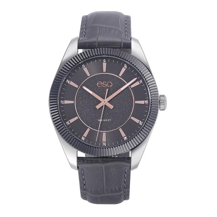 Esq Mens Gray Strap Watch-37esq015301a