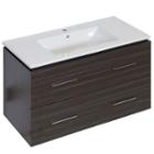 35.5-in. W Wall Mount Dawn Grey Vanity Set For 1 Hole Drilling