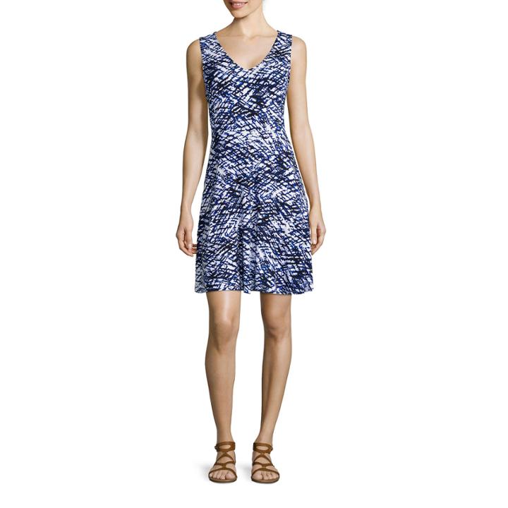 A.n.a V-neck Fit-and-flare Dress