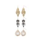 Decree Owl Leaf 3-pr. Tri-tone Earring Set