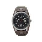 Zoo York Mens Brown Camouflage And Black Strap Watch