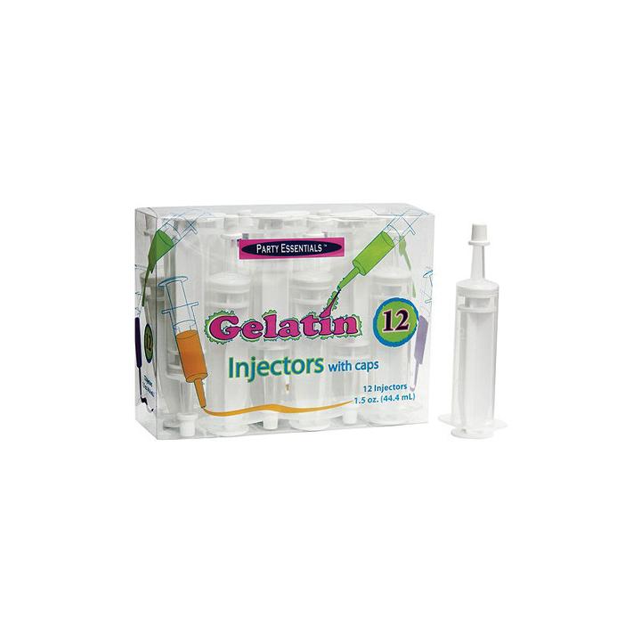 Clear Jello Injectors W/ Cap