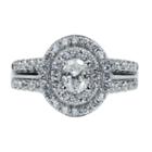 Modern Bride Signature Womens 1 1/2 Ct. T.w. Genuine Diamond Engagement Ring