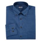 Stafford Chambray Stretch Easy-care Broadcloth Long Sleeve Broadcloth Pattern Dress Shirt