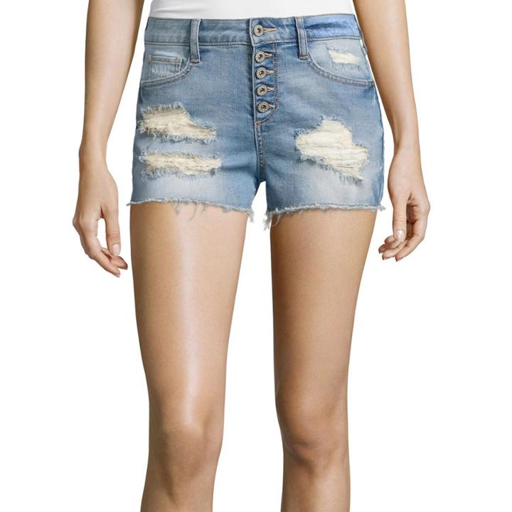 Arizona High-rise Denim Shorts - Juniors