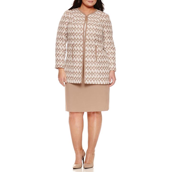Isabella Long Sleeve 2-pc. Skirt Set-plus