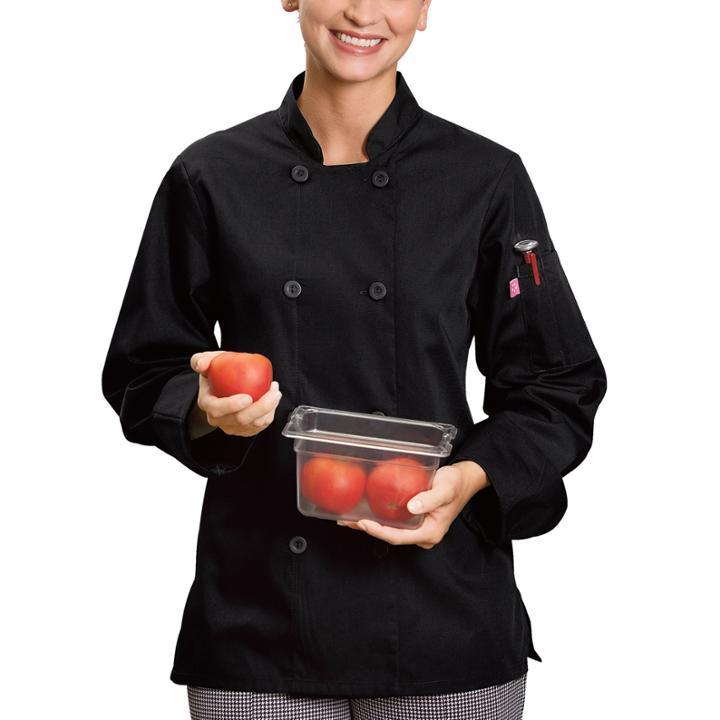 5 Star Chef Apparel Womens Long Sleeve Chef Coat