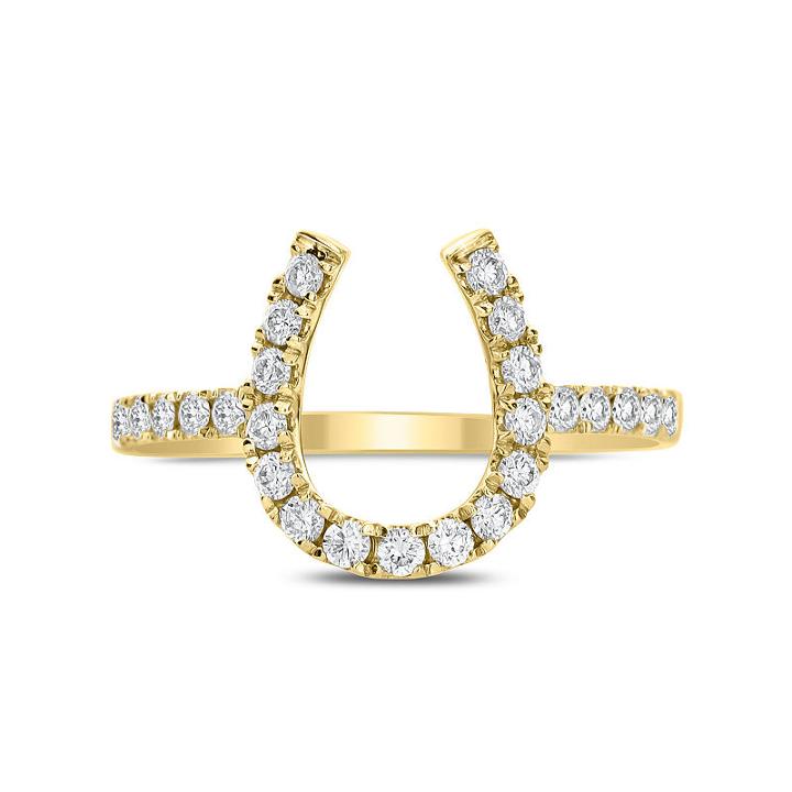 Womens 1/4 Ct. T.w. White Diamond 14k Gold Delicate Ring