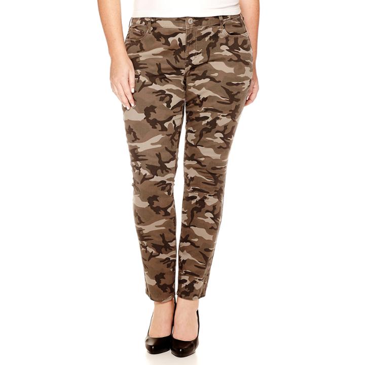Arizona Camo Super Skinny Jeans - Juniors Plus