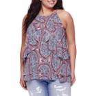 Belle + Sky&trade; Ruffle Flounce Tank Top - Plus
