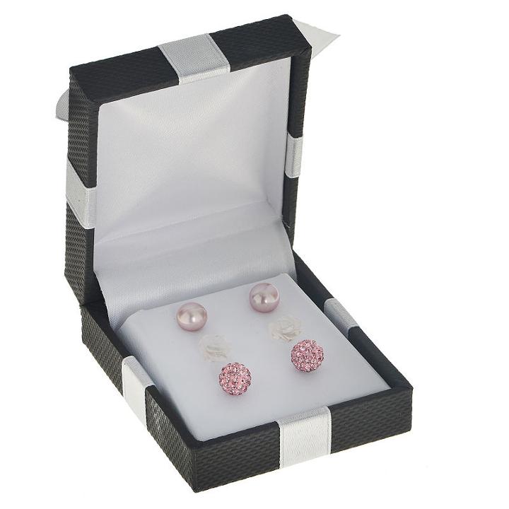 3-pc. Pink Earring Sets