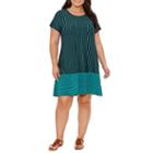 Spense Short Sleeve Sheath Dress-plus