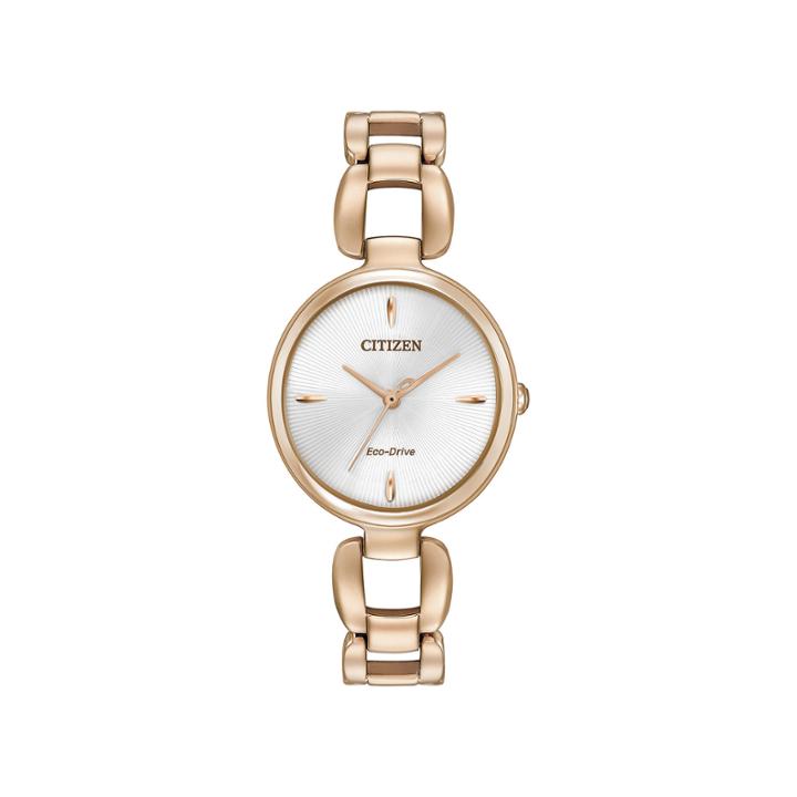 Citizen Eco-drive Ladies' Rose Gold Tone Citizen L Bangle Em0423-56a