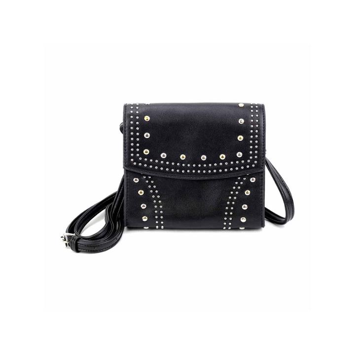 Olivia Miller Zia Multi Studded Flap Crossbody Bag