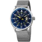 August Steiner Mens Silver Tone Strap Watch-as-8223ssbu