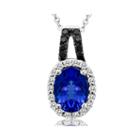 Grand Sample Sale By Le Vian Blueberry Tanzanite & 1/6 Ct. T.w. Vanilla Diamonds And Chocolate Diamonds 14k Vanilla Gold Pendant Necklace