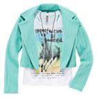 Knit Works Moto Jacket, Tank Top & Necklace Set
