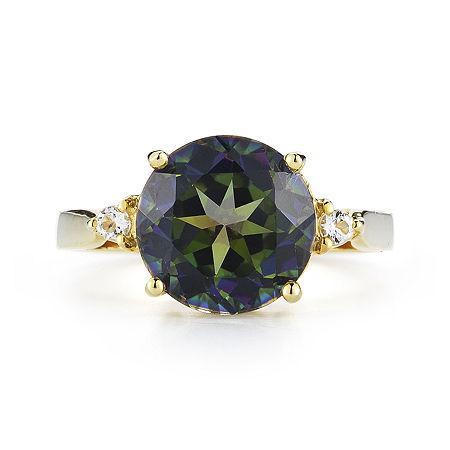Mystic Fire Topaz & Genuine White Topaz Ring
