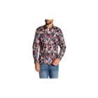 Tr Premium Long Sleeve Floral Button-front Shirt-slim