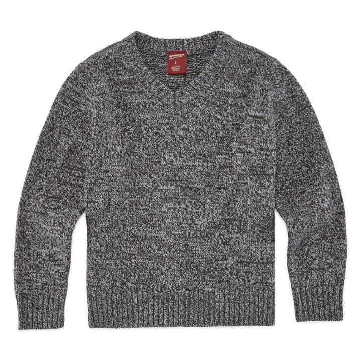 Arizona V-neck Long Sleeve Pullover Sweater - Preschool 4-7