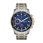 Relic Mens Two Tone Strap Watch-zr15929