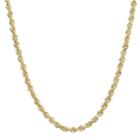 Infinite Gold&trade; 14k Yellow Gold 22 Glitter Hollow Rope Chain