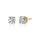 1 Ct. T.w. Diamonore&trade; Simulated Diamond 14k Yellow Gold Stud Earrings
