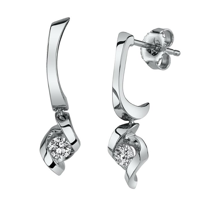 Sirena 1/5 Ct. T.w. Round White Diamond 14k Gold Stud Earrings