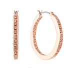 Monet Jewelry Orange 30mm Hoop Earrings