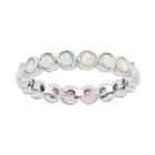 Personally Stackable Lab-created Opal Eternity Ring
