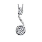 Sirena1/5 Ct. T.w. Diamond 14k White Gold Pendant Necklace