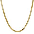 Solid Herringbone 16 Inch Chain Necklace