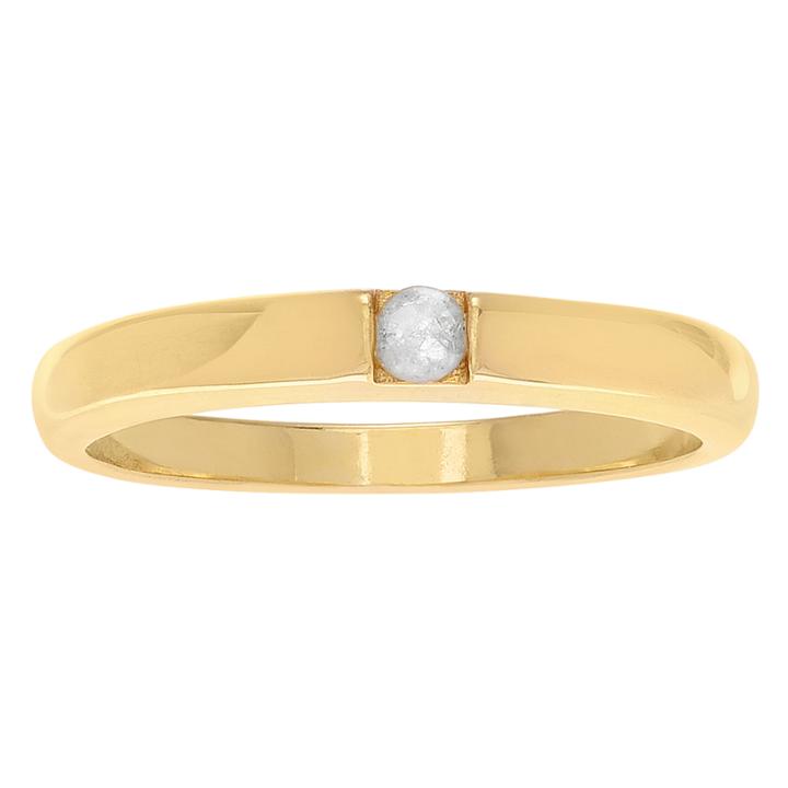 Womens Diamond Accent White Diamond 18k Gold Over Silver Band