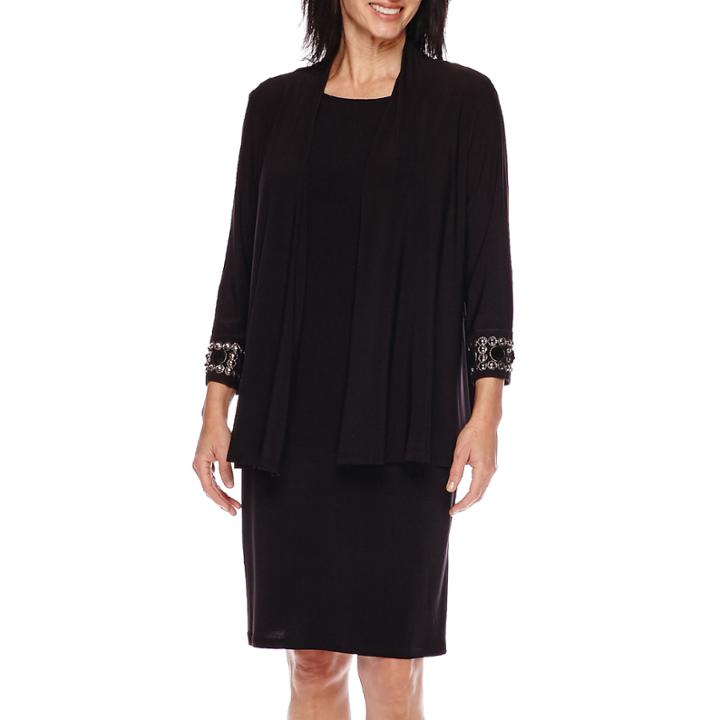 Blu Sage 3/4-sleeve Beaded Cuff Shrug