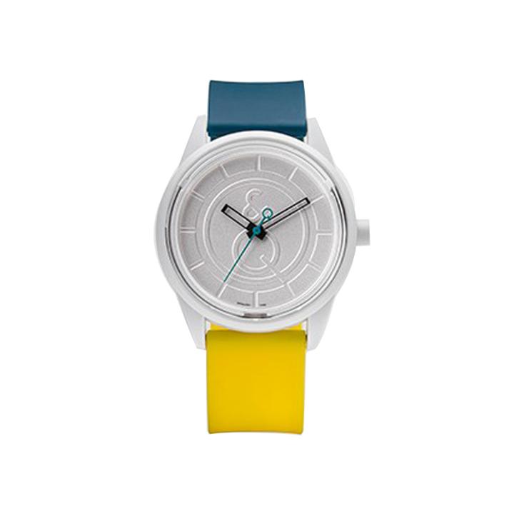 Smile Solar Blue And Yellow Strap Sports Watch