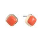 Liz Claiborne Orange 15mm Stud Earrings