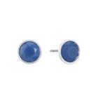 Liz Claiborne Blue 14.6mm Round Stud Earrings
